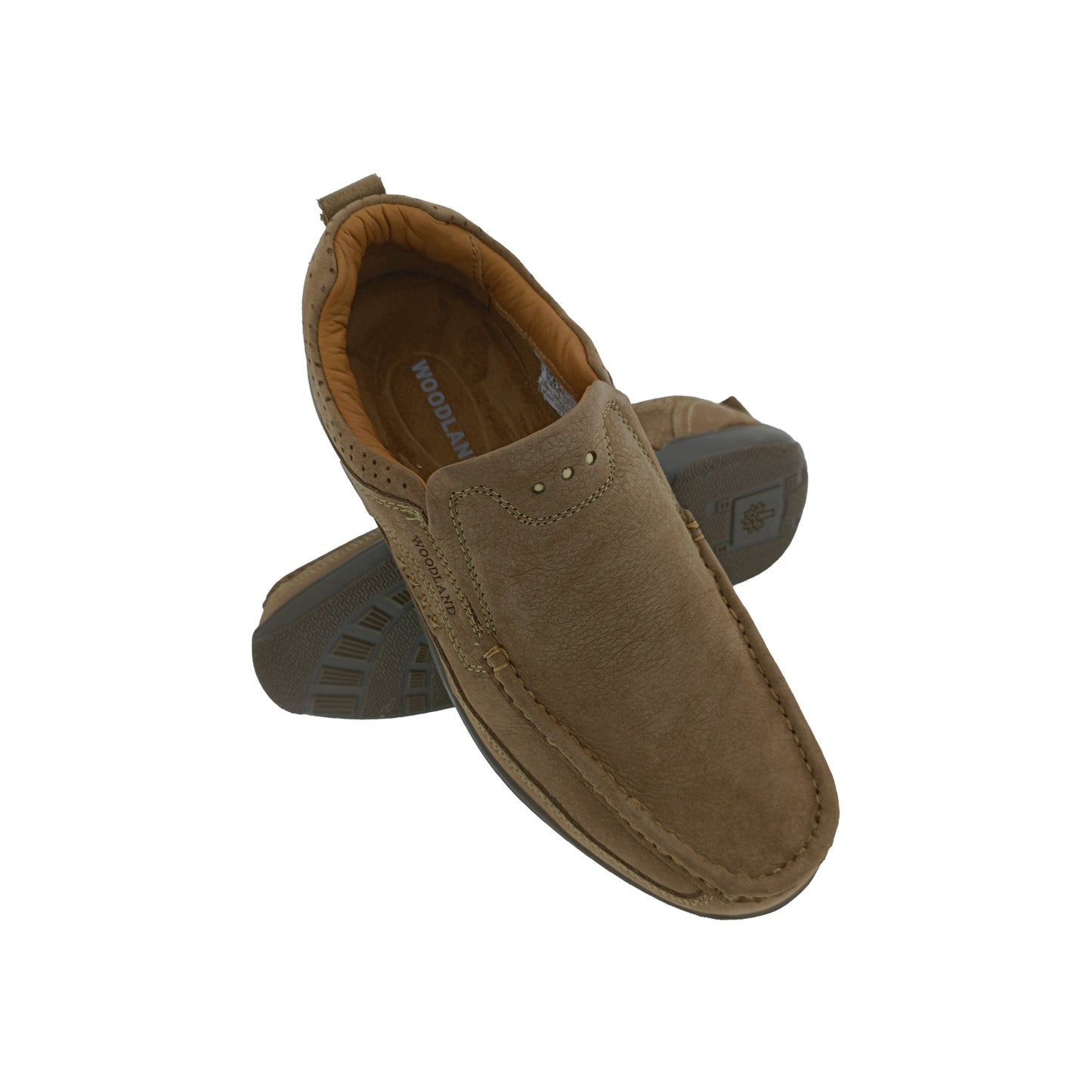 WOODLAND GC3450119 KHAKI MENS CASUEL SLIPON SHOE