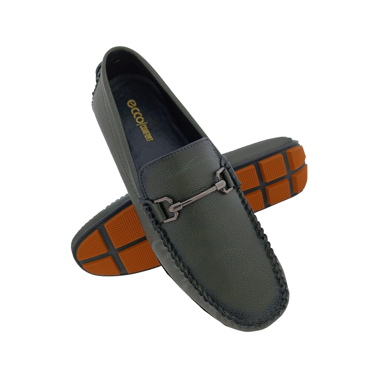 ECCO/COMFORT M:36 OLIVEGREEN MENS BOADER LOAFER