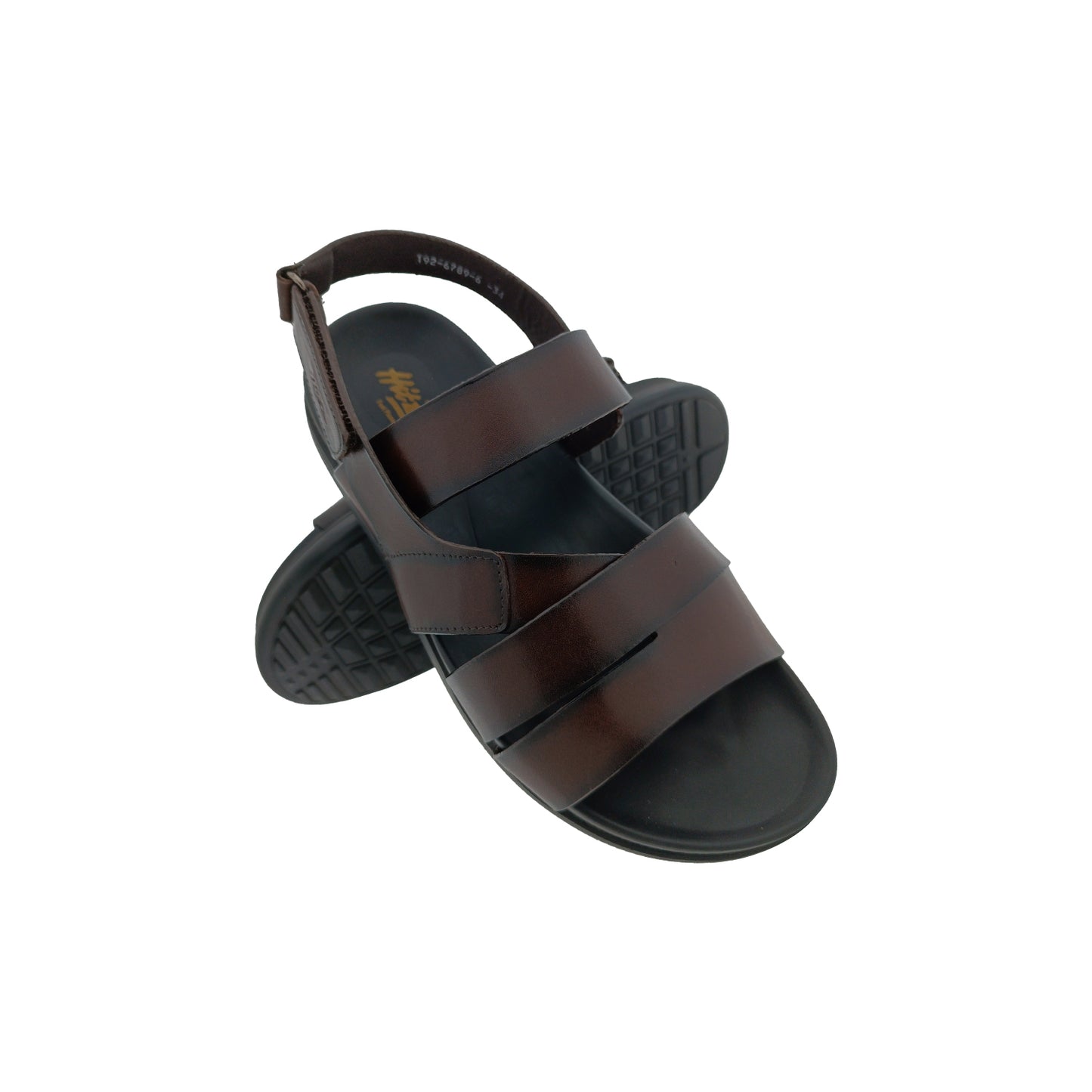 HITZ 6789 BROWN MENS LEATHER SANDAL