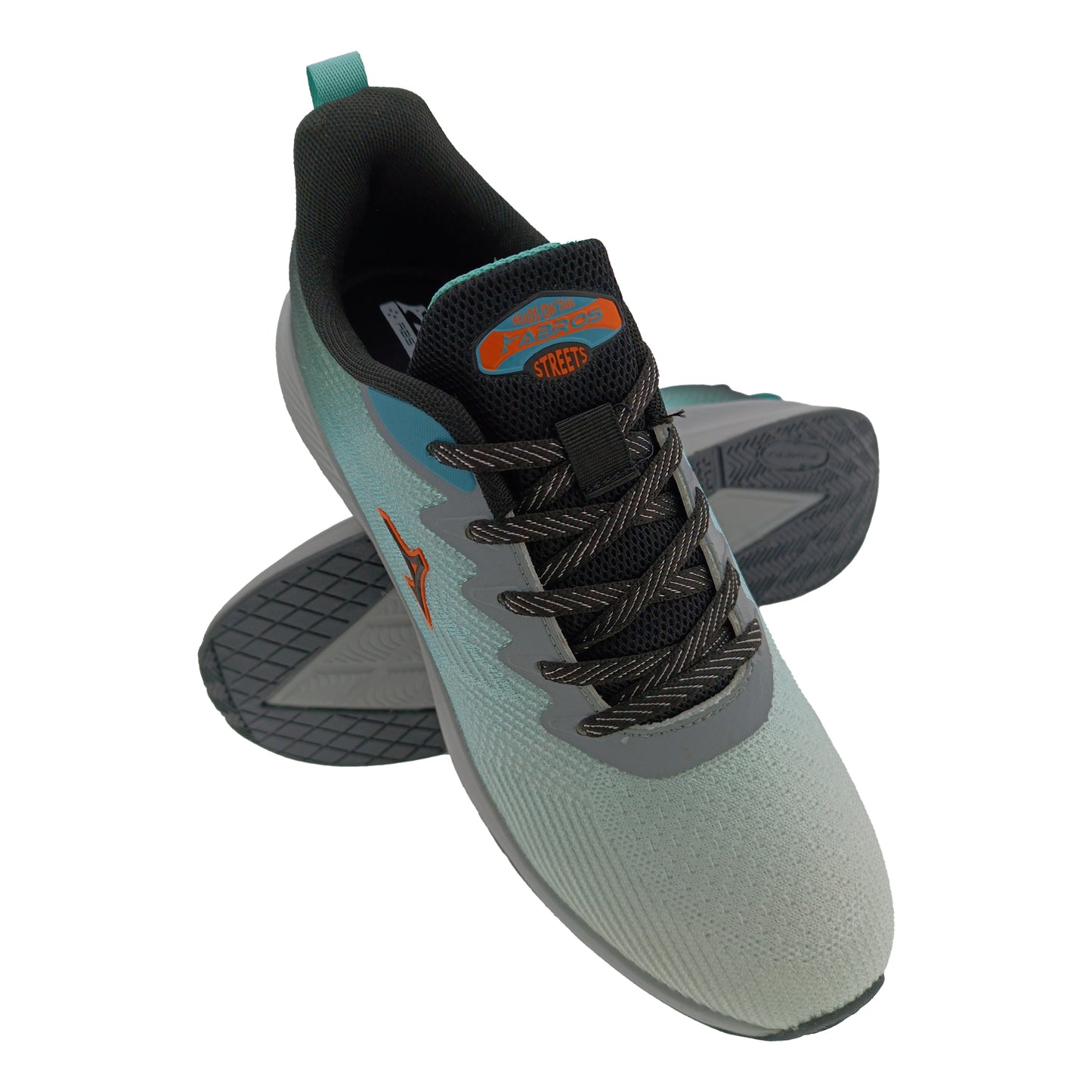 ABROS ASSG1487 L.GREY/BLACK MENS LACEUP SPORTS SHOE