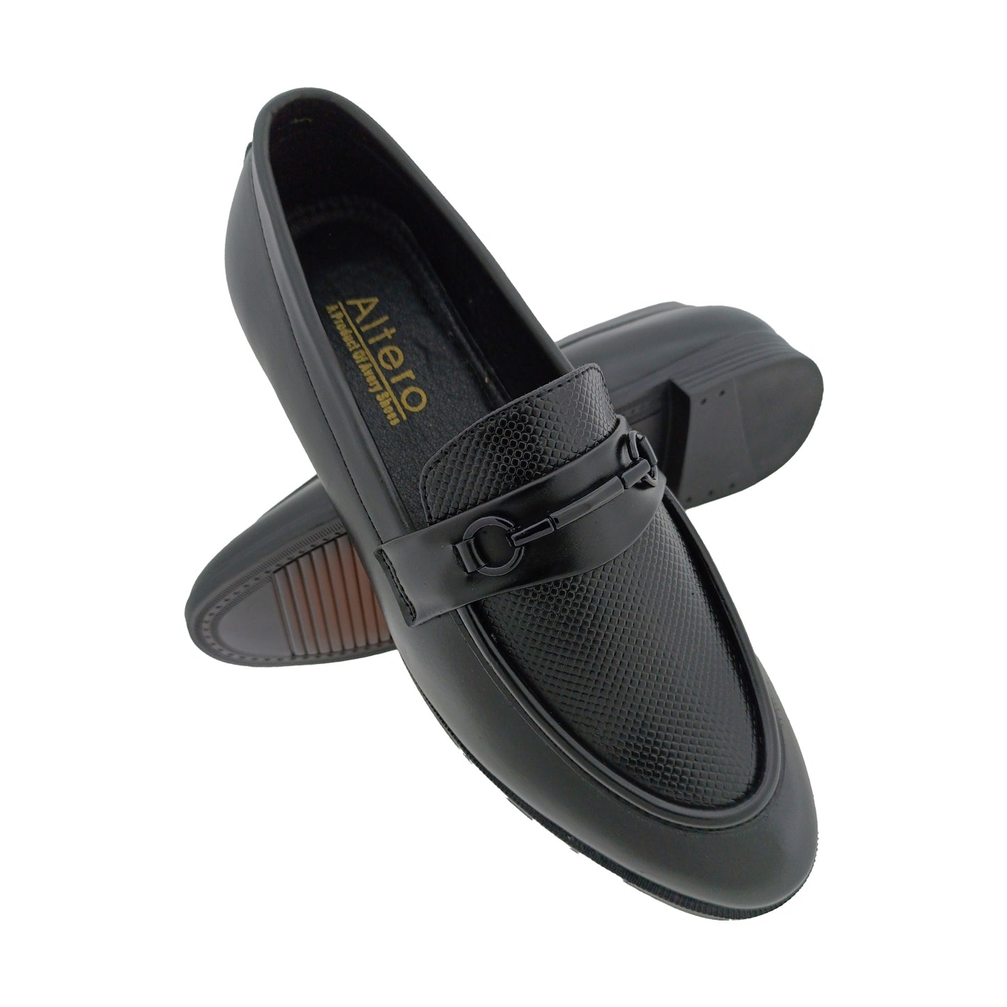 ALTERO AVERY S-102 BLACK MENS POINT LOAFER