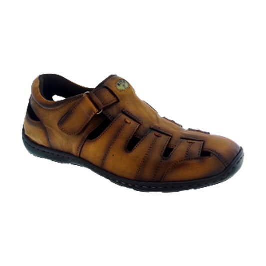 HITZ 251 TAN MEN'S LETHER PACK SANDAL