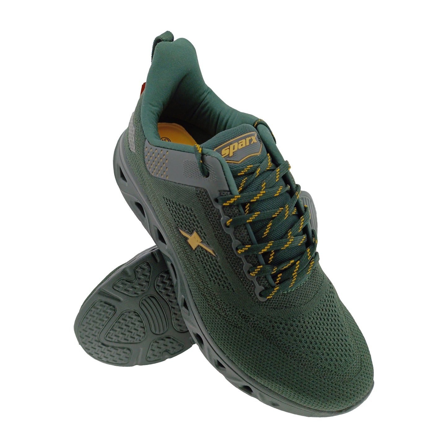 SPARX SM958 FT.GREEN/GOLD MENS LACEUP SPORTS SHOE